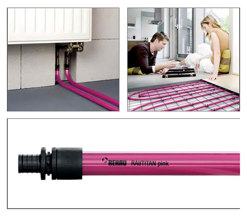 ����� �� ������� ����������� Rehau Rautitan pink 25x3,5 (������: 6 �)