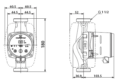 �������������� ����� Grundfos Alpha2 25-40 180