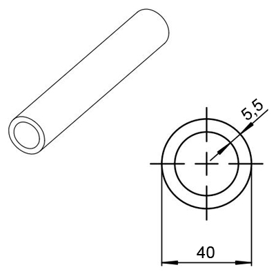 ����� �� ������� ����������� Rehau Rautitan flex 40x5,5 (������: 6 �)