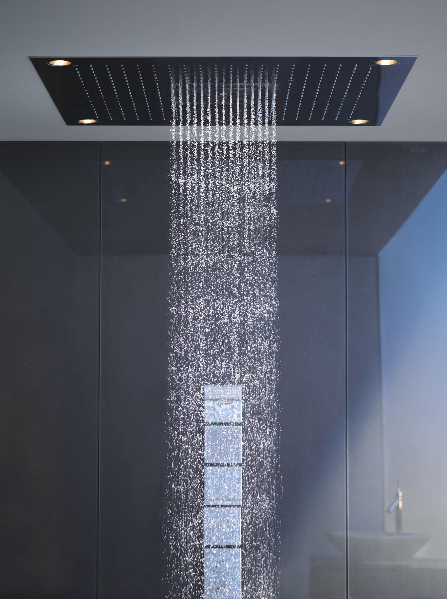 Верхний душ Hansgrohe Axor SHOWERCOLLECTION SHOWERHEAVEN (10627800) С подсветкой