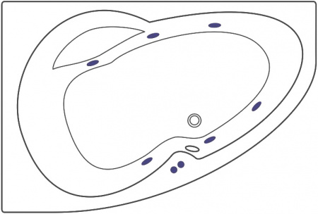 Акриловая ванна Excellent Newa WAEX.NEL16.SOFT 160x95 L Акриловая ванна Excellent Newa WAEX.NEL16.SOFT 160x95 L