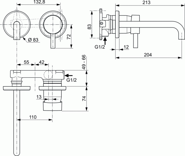  Ideal Standard Ceraline A6938AA  