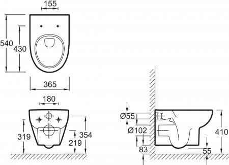 ������ ��������� Jacob Delafon Odeon Up E4764