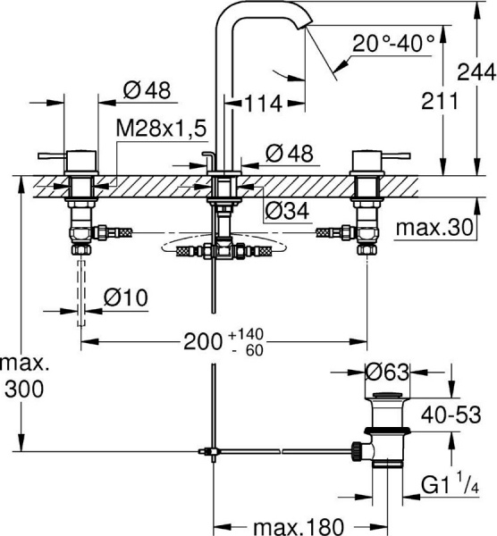  Grohe Essence New 20299001  