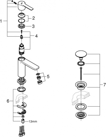  Grohe Lineare New 23791001  