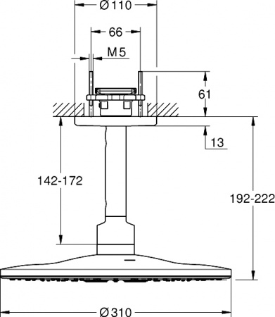   Grohe Rainshower SmartActive 310 26477GL0  