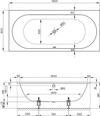   Bette Starlet 1630-000 180x80