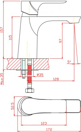  Orange Aristo M19-021w  