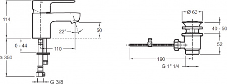  Jacob Delafon July E16027-4-CP  