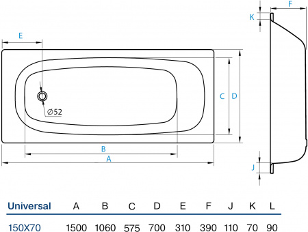   Koller Pool Universal 150x70   anti-slip