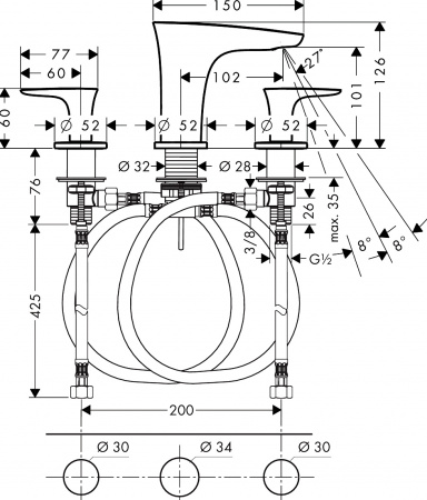  Hansgrohe PuraVida 15073400  