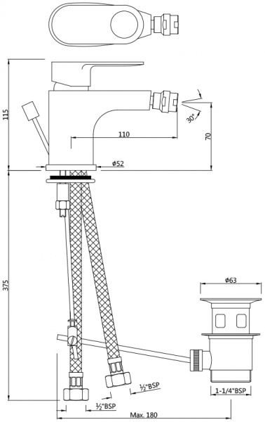  Jaquar Ornamix Prime ORP-CHR-10213BPM  