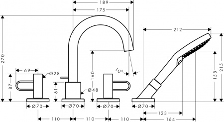  Axor Uno 38445820   ,  