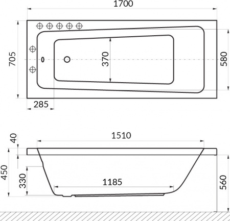   Excellent Ava WAEX.AVA17.RELAX 170x70