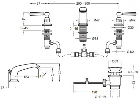  Jacob Delafon Cleo1889 E24305-CP  