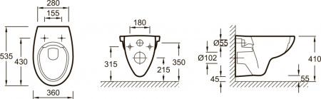 Комплект Jacob Delafon Patio E5504-NF-M16 кнопка хром Комплект Jacob Delafon Patio E5504-NF-M16 кнопка хром