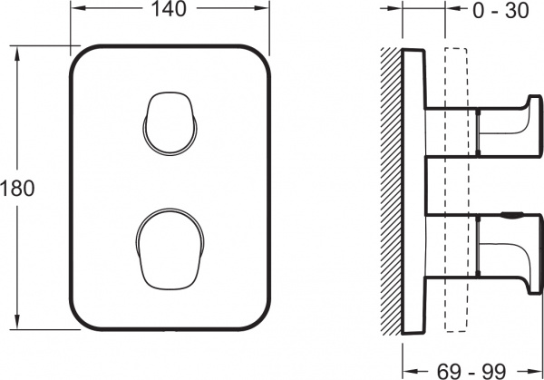  Jacob Delafon Modulo E75389-CP    