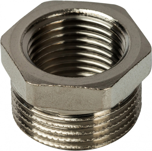 Футорка Stout SFT-0029 3/4"x1/2" никелированная Футорка Stout SFT-0029 3/4"x1/2" никелированная