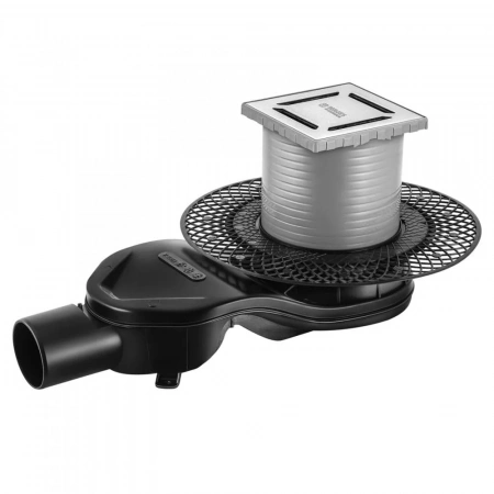 Трап водосток PLATZ Norma 100х100 нержавеющая сталь , решетка хром глянец 091158 Трап водосток PLATZ Norma 100х100 нержавеющая сталь , решетка хром глянец 091158