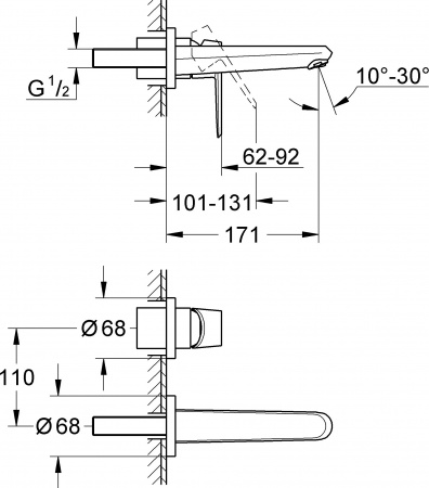  Grohe Eurodisc Cosmopolitan 19573002  