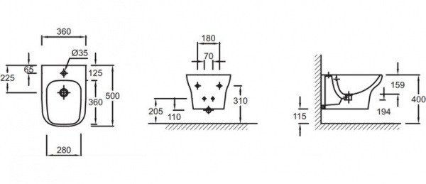   Jacob Delafon Vox EME0002-00