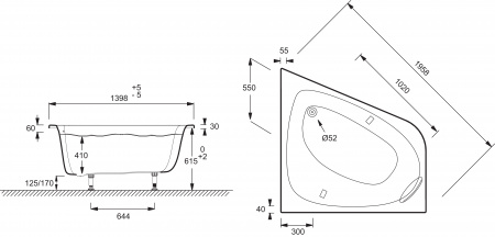   Jacob Delafon Odeon Up 140x140