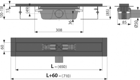 ������� ����� AlcaPlast APZ1BLACK 65 �� � ��������