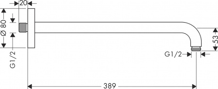 ��������� ��� �������� ���� Hansgrohe 27413340 ����������� ������ ����