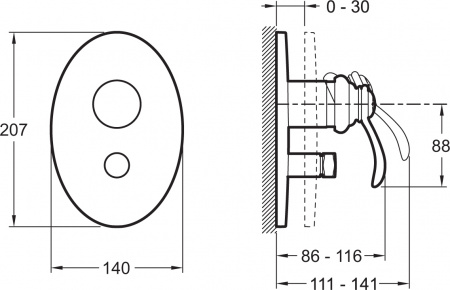  Jacob Delafon Fairfax E98722-CP    