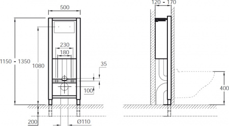 Комплект Jacob Delafon Patio E5504-NF-M4 Комплект Jacob Delafon Patio E5504-NF-M4