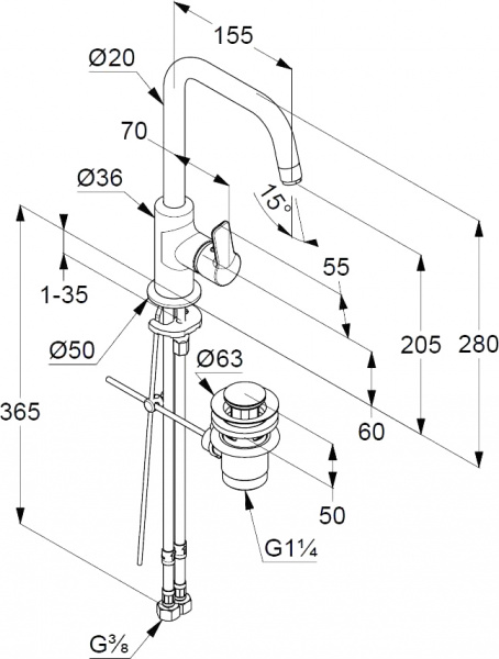 Kludi Pure&Easy 370230565  