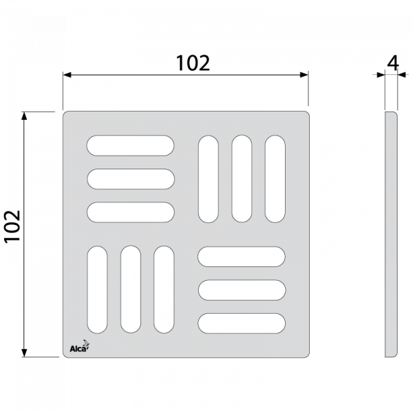  AlcaPlast , 102×102×4 , -antic MPV001-ANTIC