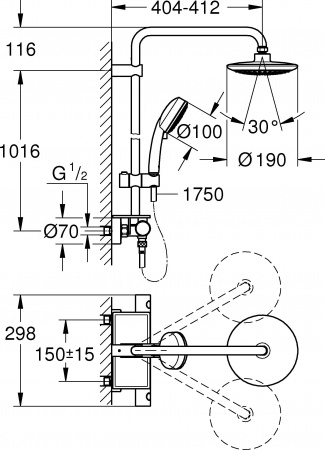 ������� ������ Grohe Eurotrend System 190 26249000