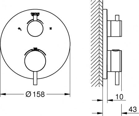  Grohe Atrio 24135AL3  ,  