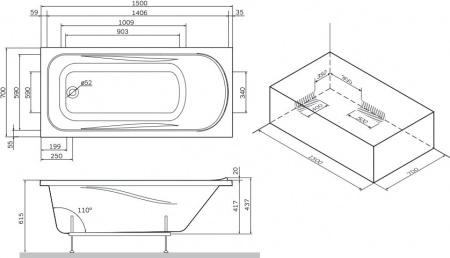   AM.PM Sense new W76A-150-070W-A 150x70   +    +  AM.PM  30    