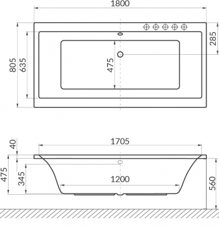   Excellent Pryzmat WAEX.PRY18.SOFT 180x80