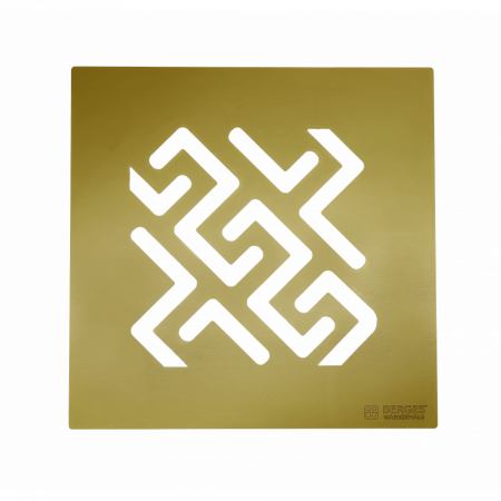 Трап водосток PLATZ Antik 150х150 нержавеющая сталь , решетка бронза 094161 Трап водосток PLATZ Antik 150х150 нержавеющая сталь , решетка бронза 094161