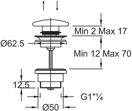 ������ ������ ��� �������� Jacob Delafon E78262-00
