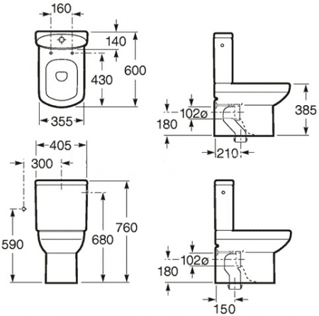 - Roca Dama Senso Compacto 342518000