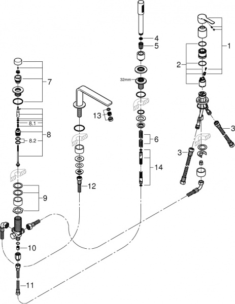  Grohe Lineare New 19577001   