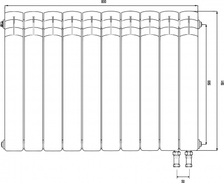   Royal Thermo Piano Forte 500 VDR noir sable, 10 , 