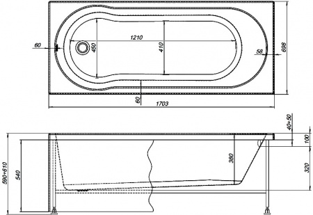   Aquanet Light 244927 170x70  