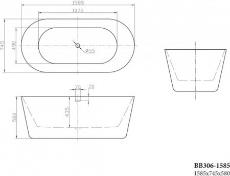   BelBagno BB306-1585 160x70