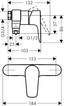  Hansgrohe Talis E 71761000  