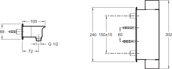  Jacob Delafon Stance E9104-CP  