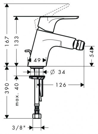    Jacob Delafon Patio E4189 +     Cersanit Link P-IN-BI-LINK +  Hansgrohe Focus E2 31920000 