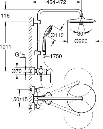 ������� ������ Grohe Euphoria 260 27473001