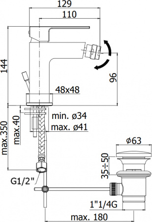  Paffoni Elle EL135CR  