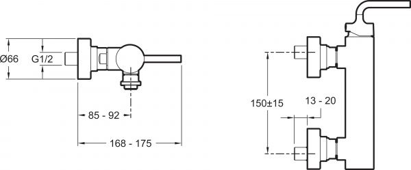  Jacob Delafon Purist E14590-4A-CP  