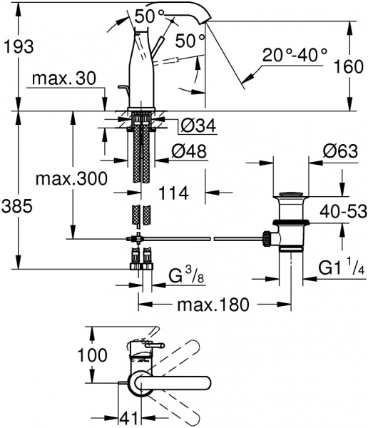  Grohe Essence New 23462GL1  